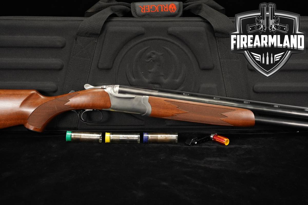 Ruger Red Label 12-Gauge 28" Brushed Stainless & Walnut O/U +CASE