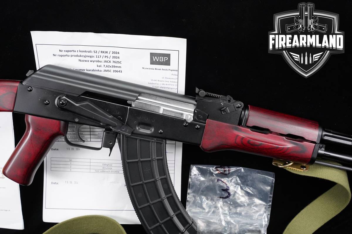 WBP Poland Jack 762SC 7.62x39 16.25" Black & Red Laminate AKM AK47 AK-47