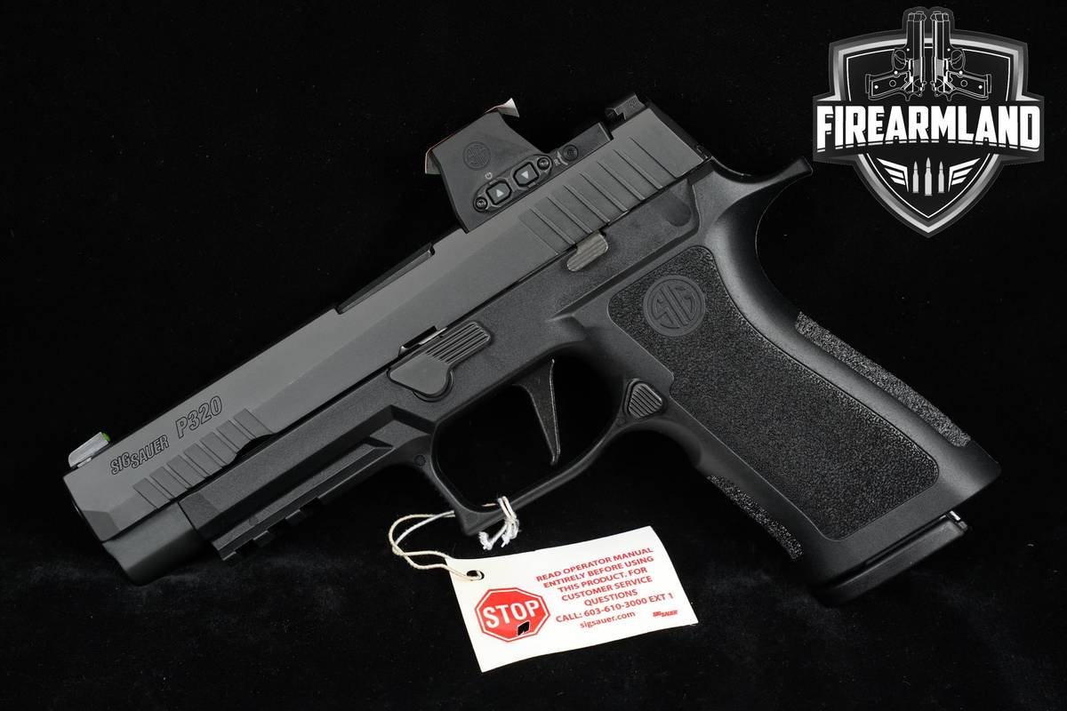 LIKE-NEW Sig Sauer P320 XSeries FULL 9mm 4.7" +3 MAGS, ORIG CASE & ROMEO-X