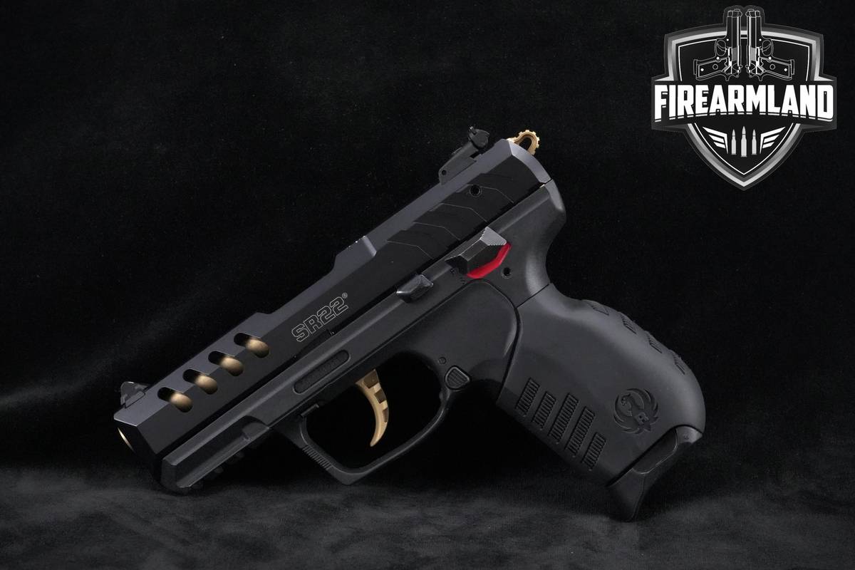 Ruger SR22 TALO Exclusive 22LR 3.5" Black/Gold Ruger-SR22 SR-22 DA/SA