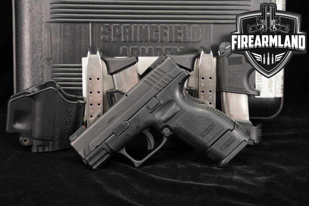Springfield Armory XD-40 Sub-Compact XD40 40S&W 3 +6 MAGS, ORIG CASE