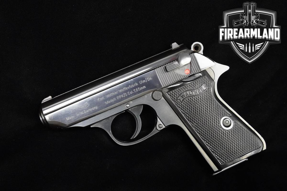 1972 Walther PPK/S 32 ACP 3.3" Blued Walther +2 MAGS & ORIG BOX
