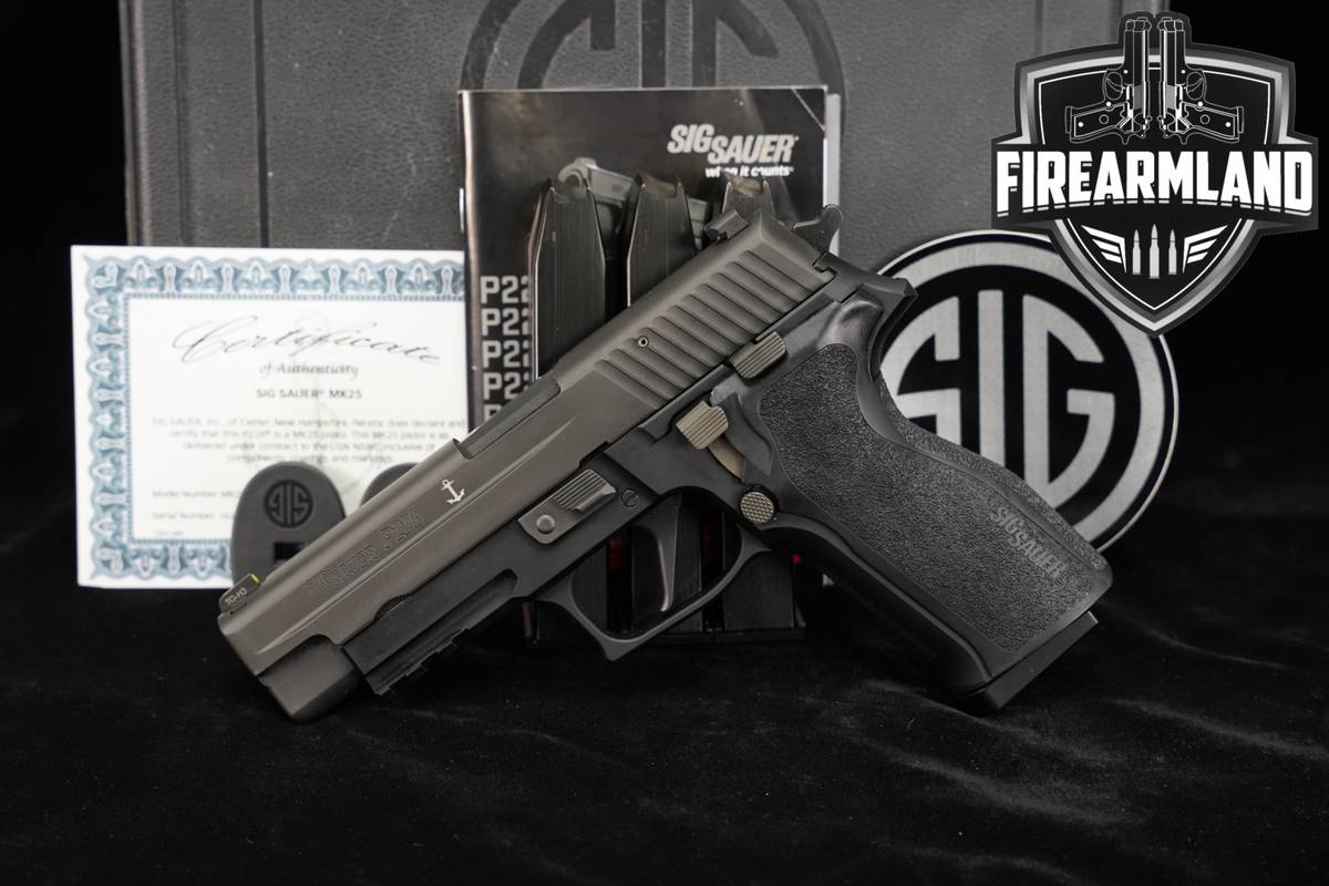Sig Sauer P226 MK25 9mm 4.4" P 226 Mark 25 +4 MAGS & ORIG CASE
