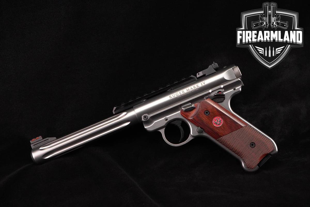 DESIRED Ruger Mark IV Hunter 22LR 6.88" Stainless +4 MAGS & ORIG BOX