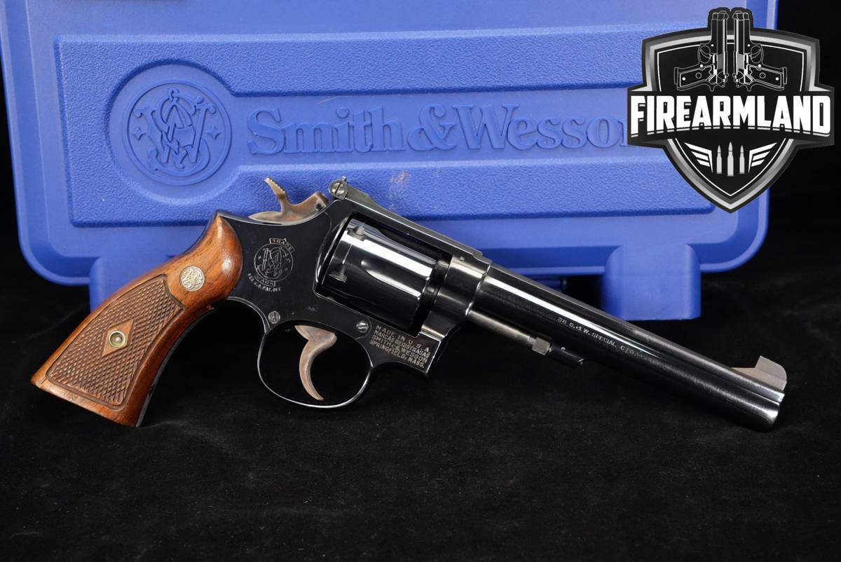 Smith & Wesson Model 14-2 S&W 38 Special 6" Blued DA/SA +ORIG CASE