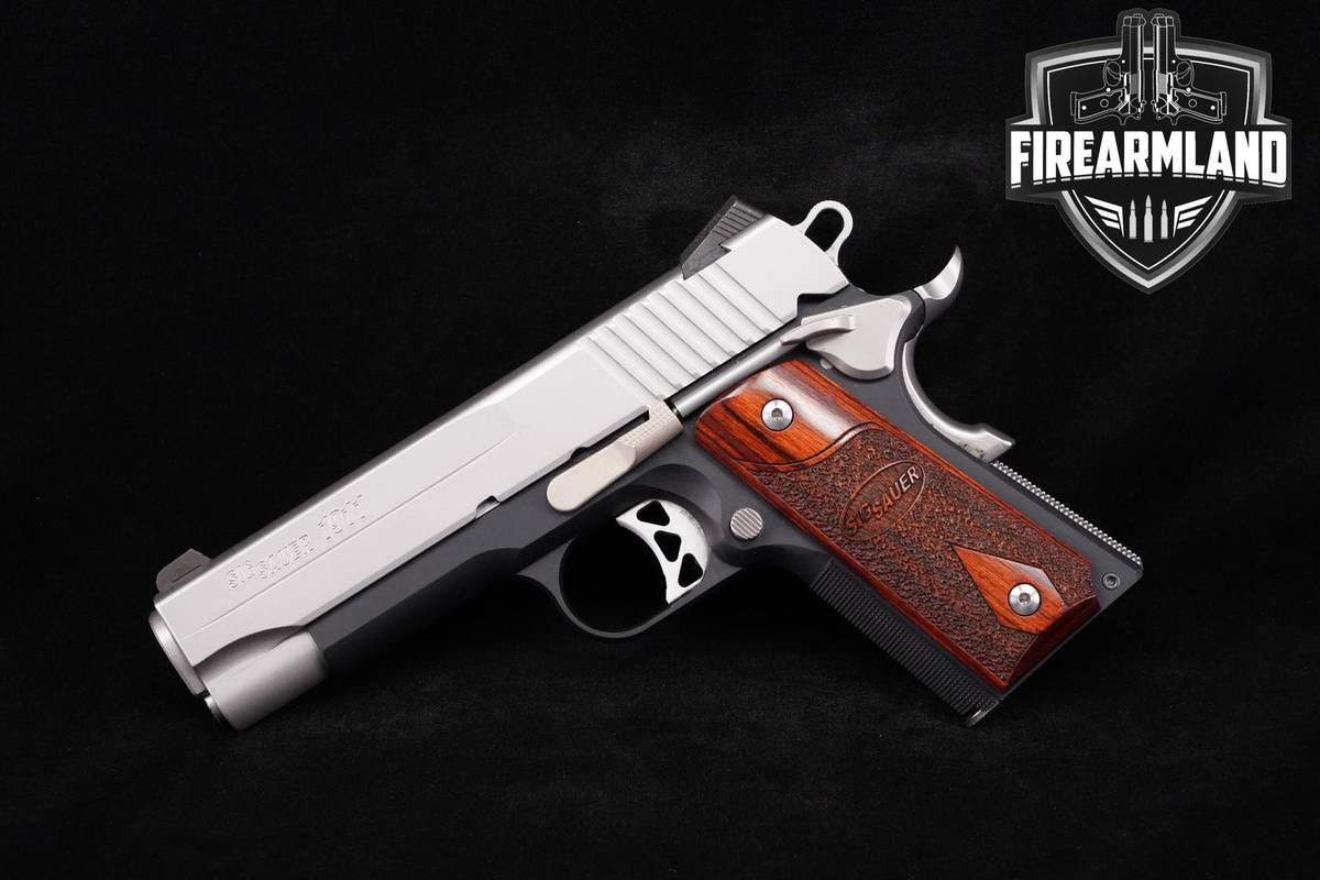 DISCONTINUED! Sig Sauer 1911 C3 45-ACP 4.25" Stainless +2 MAGS & ORIG CASE