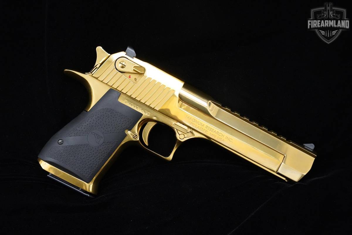 Magnum Research Desert Eagle MK XIX Titanium Gold 50 AE 6" Magnum-Research
