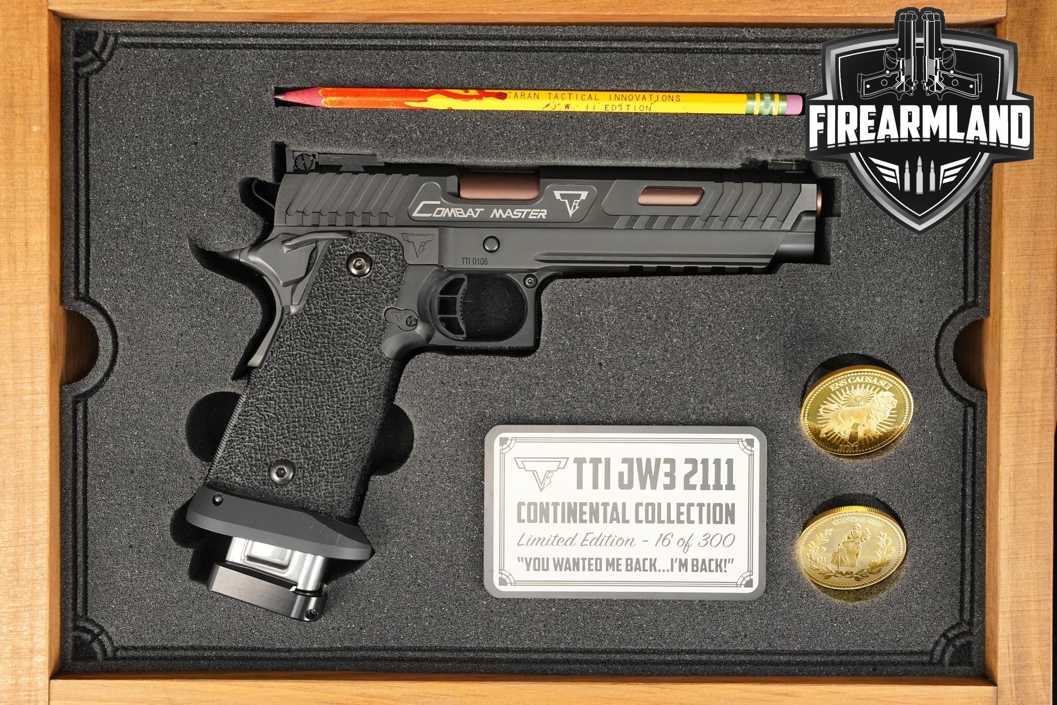 Rare 1 Of 300 Taran Tactical TTI 2011 Combat Master JW3 9mm | Sold