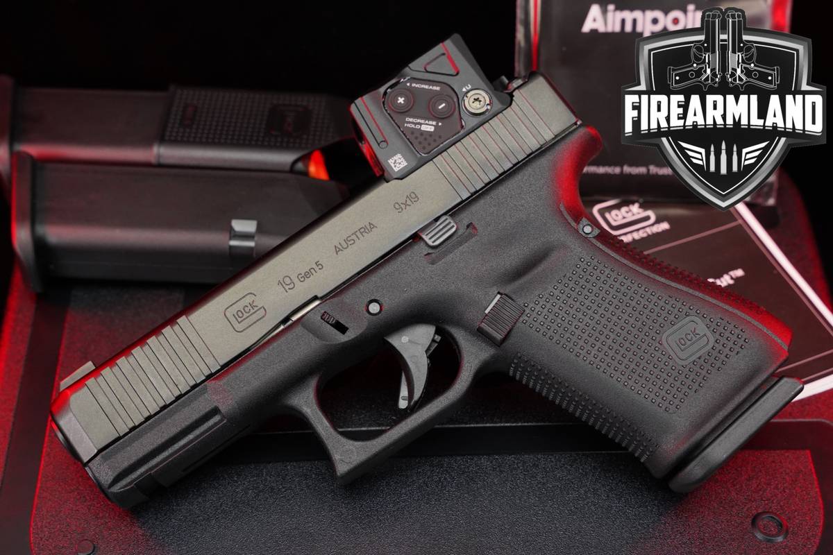 LIKE-NEW Glock 19 Gen5 COA 9mm G19 Gen-5 +3 MAGS & AIMPOINT OPTIC