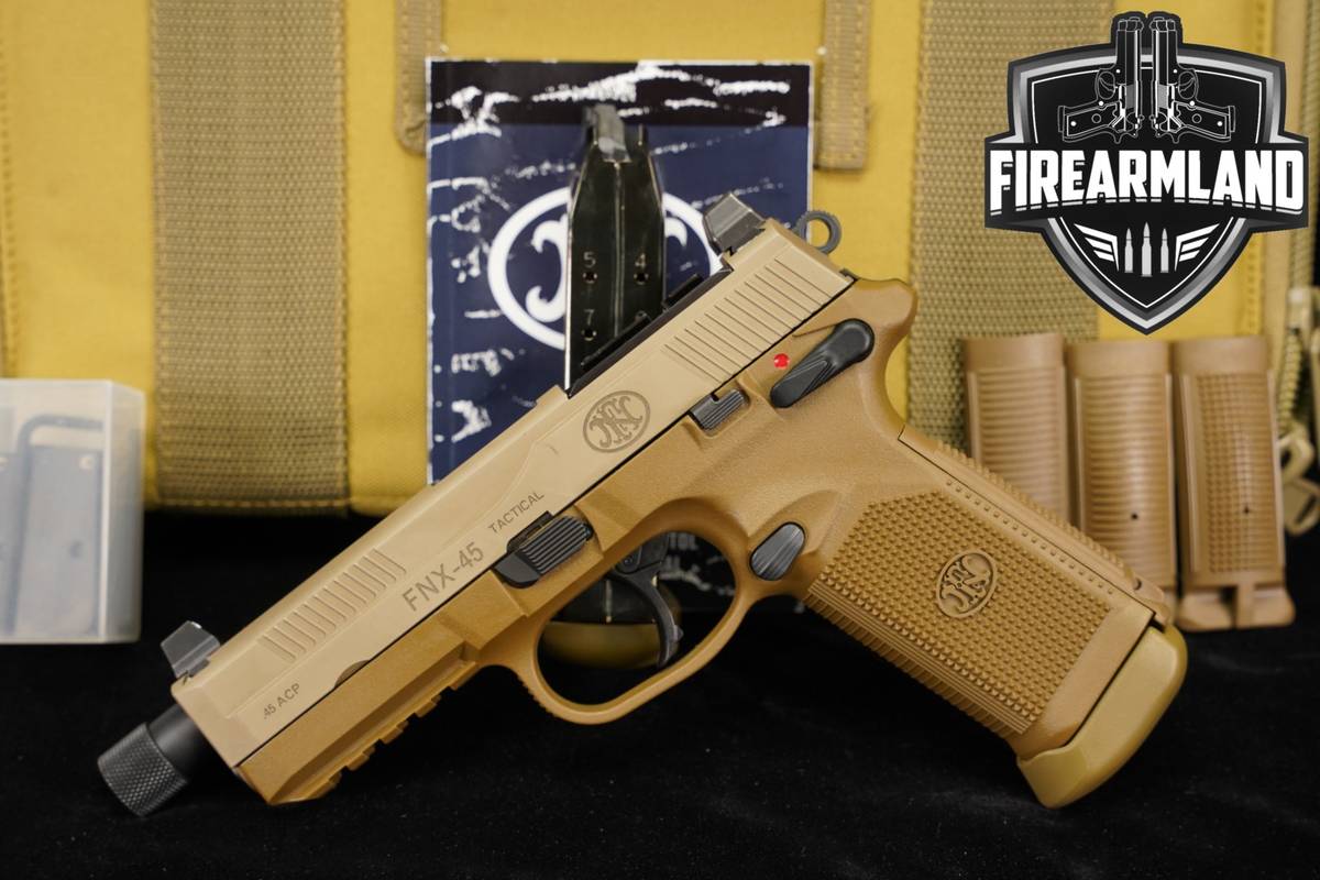 FN FNX-45 Tactical 45ACP Optics-Ready FDE FNX45 +2 MAGS & ORIG CASE