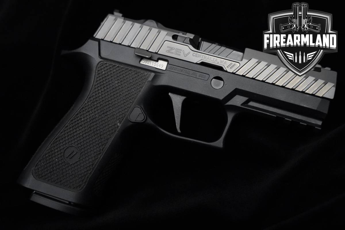 ZEV Sig Sauer Z320 XCARRY Octane 9mm 3.9" Titanium Gray Fluted P320 CUSTOM