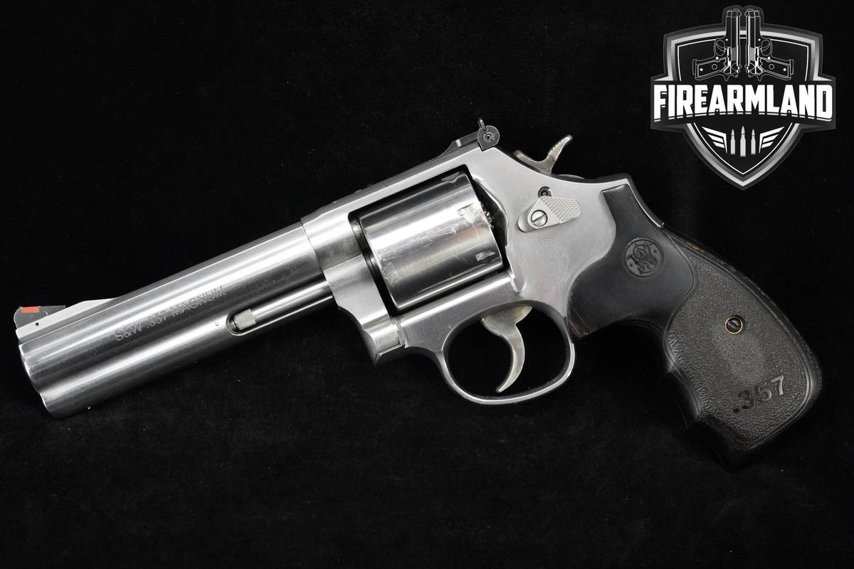 Smith & Wesson (S&W) 686-6 Plus 357 Magnum 6" Stainless Steel S&W 686+
