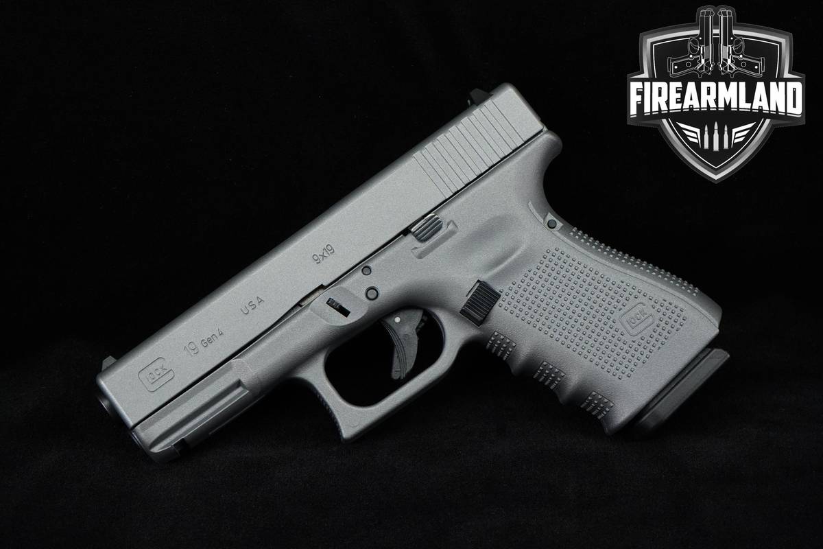 RARE FINISH Glock 19 G19 Gen 4 GEN4 9mm 4.02" Grey +2 MAGS & ORIG CASE
