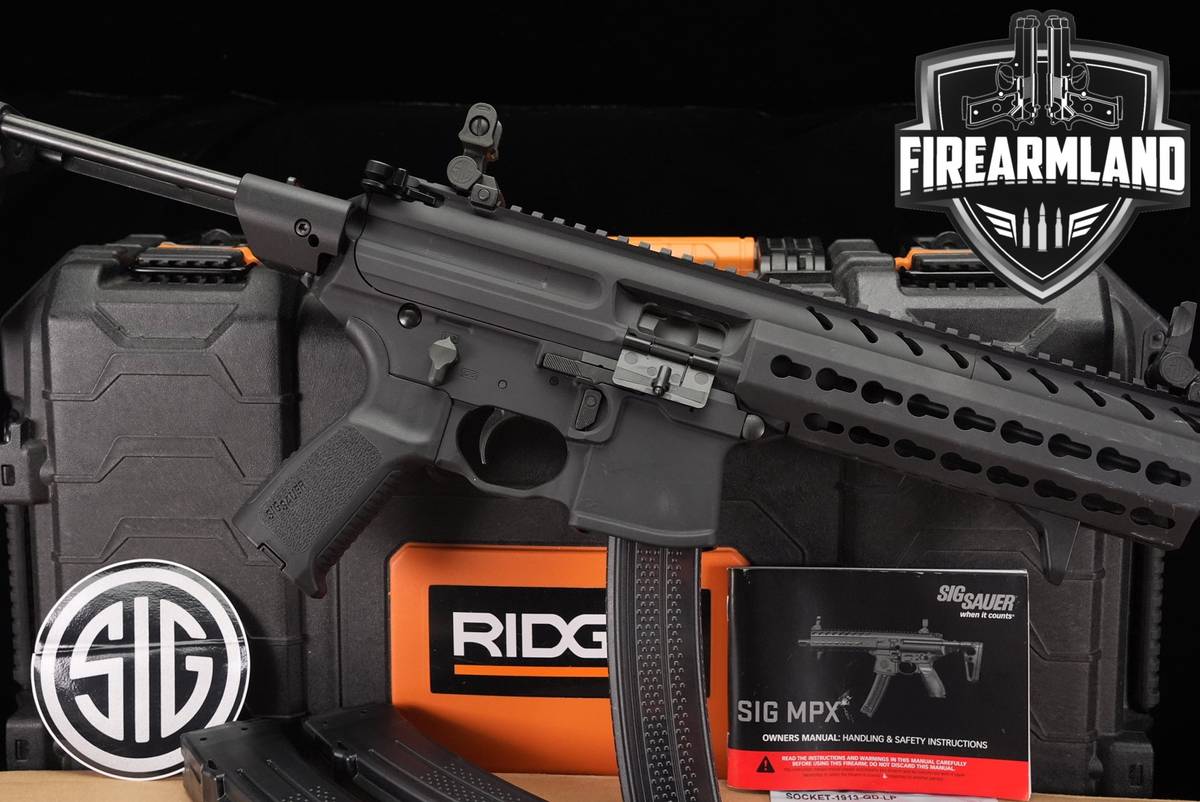 Sig Sauer MPX Pistol KeyMod 9mm 7.5" THREADED +3 MAGS & ORIG BOX