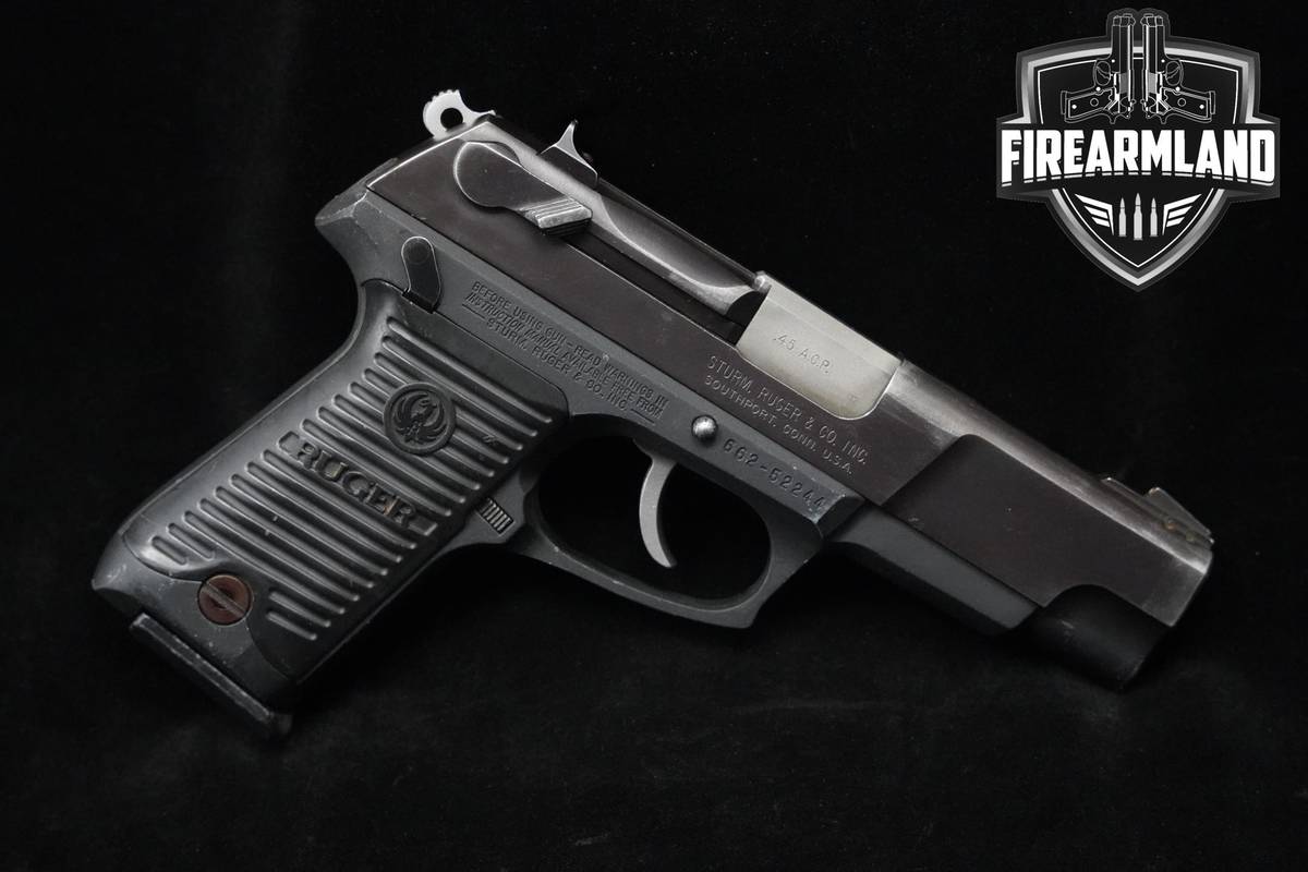 2003 Sturm Ruger P90 45 ACP 4.5" Blued Ruger P-90 +2 MAGS