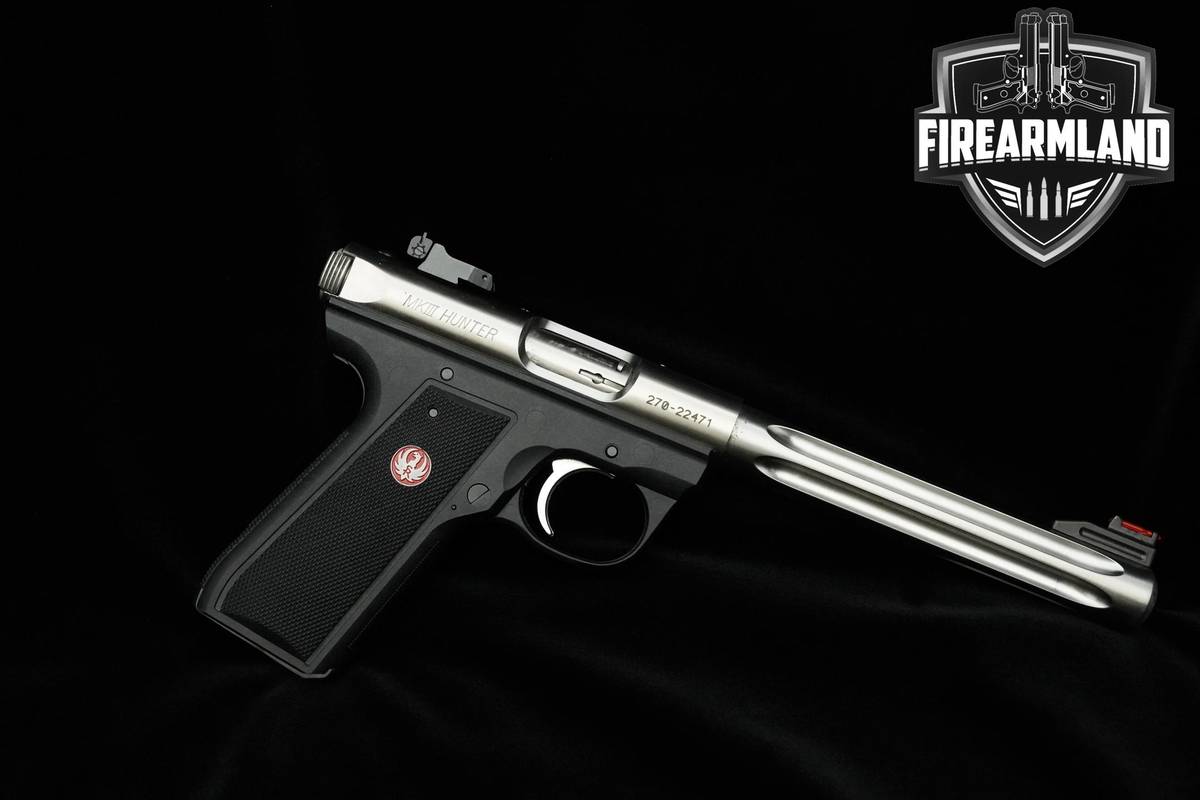 Ruger 22/45 MK III Hunter 22LR 6.9" Satin Stainless Ruger 2MAGS & ORIG CASE