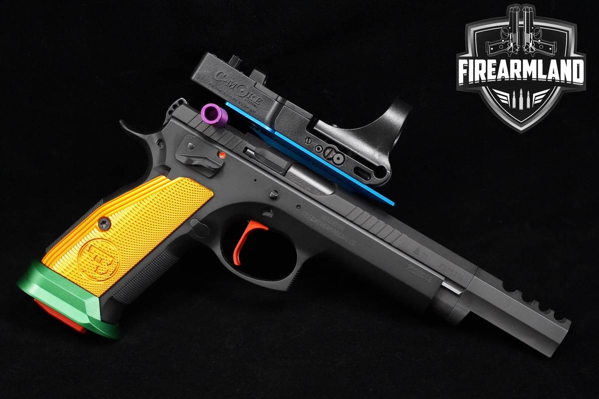VERY RARE! CZ 75 TS Czechmate Parrot 9mm CZ-75-Parrot +3MAGS, CASE & C-MORE