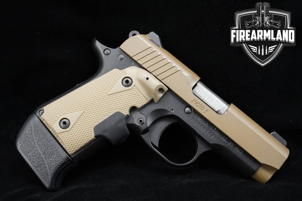 Kimber MICRO 9 1911 9mm 3.15" BBL Desert Tan Kimber-MICRO-9 1911 +3 MAGS