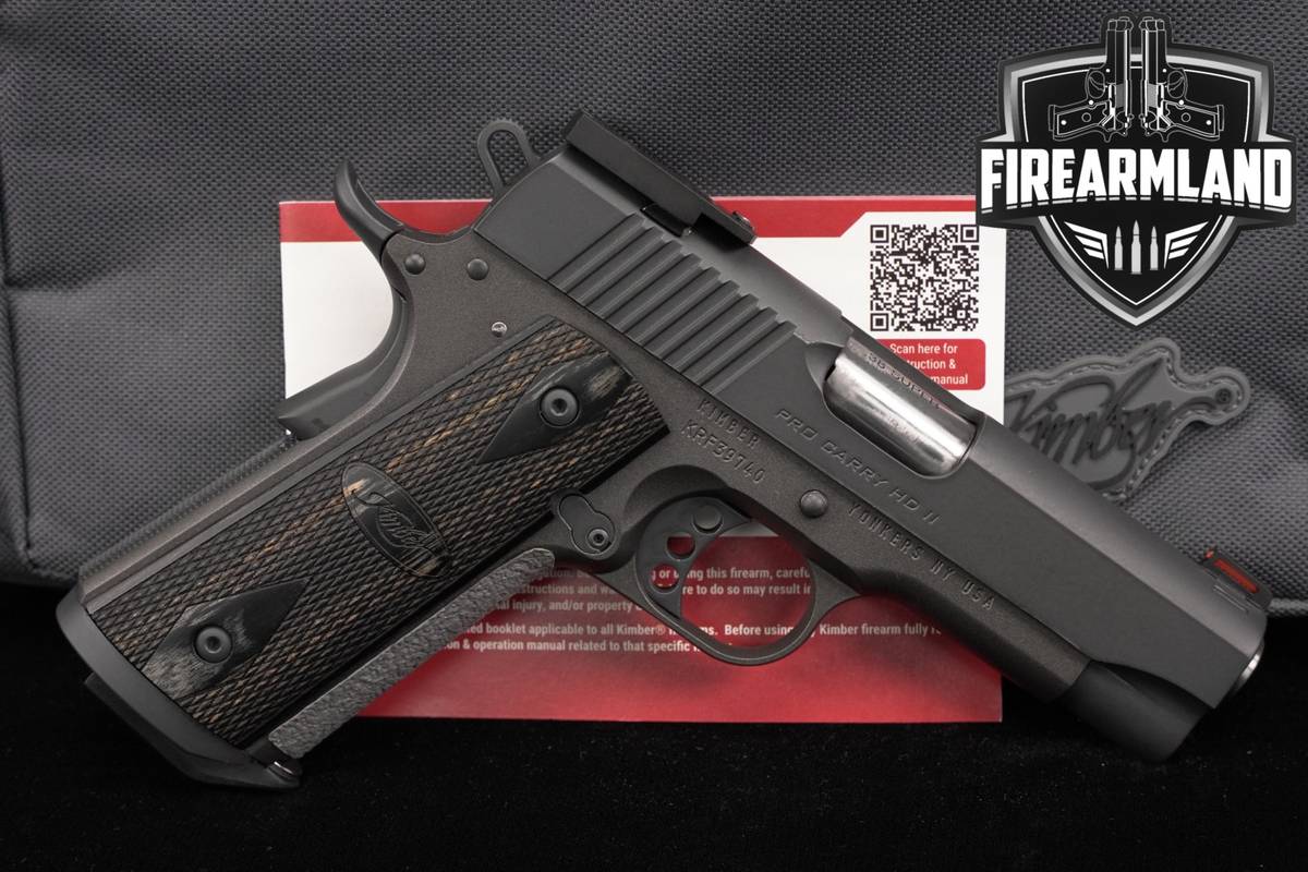 Kimber Pro Carry HD II 38 Super Optics-Ready 1911 4" Stainless +ORIG CASE
