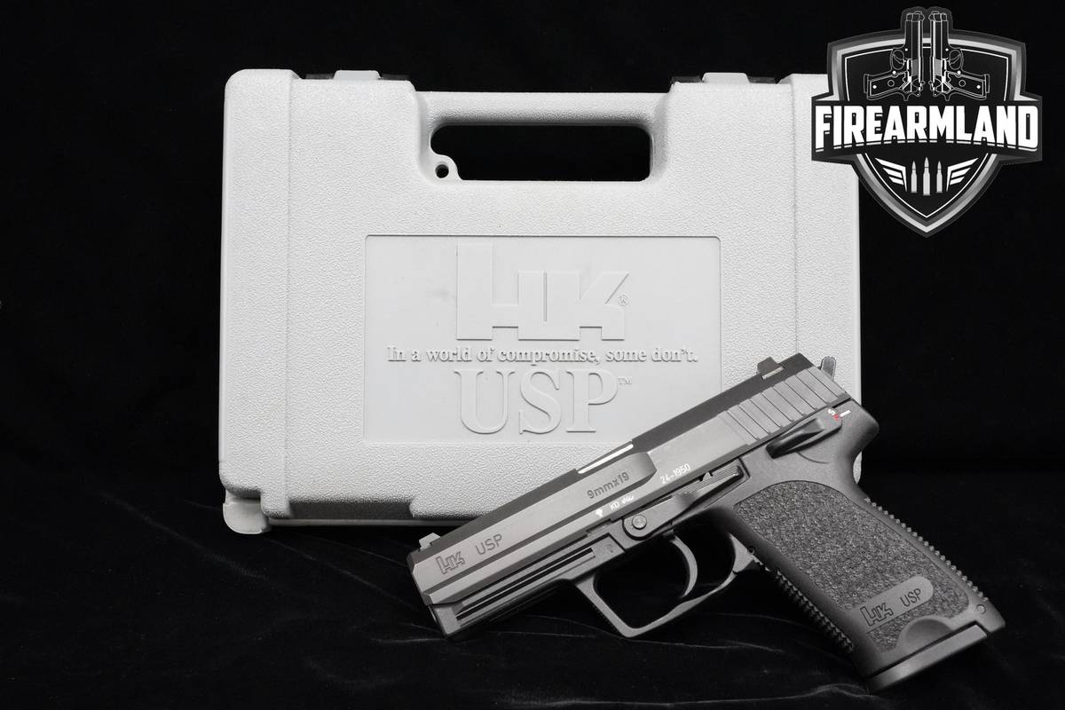 FIRST YEAR 1993 Heckler & Koch (H&K-HK) USP V1 9mm USP9 +2 MAGS & ORIG CASE