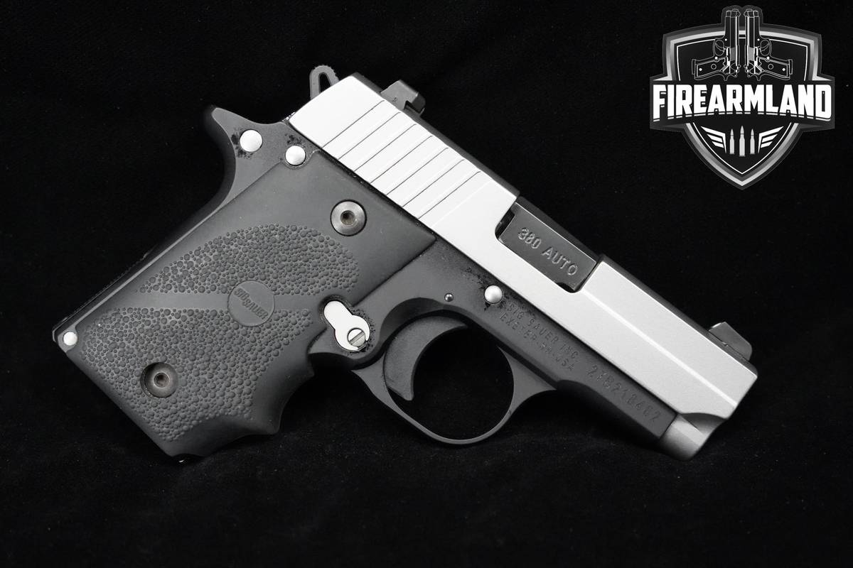 Sig Sauer P238 380 ACP Stainless Steel Sig-Sauer P238 2MAGS, HOLSTER, LASER