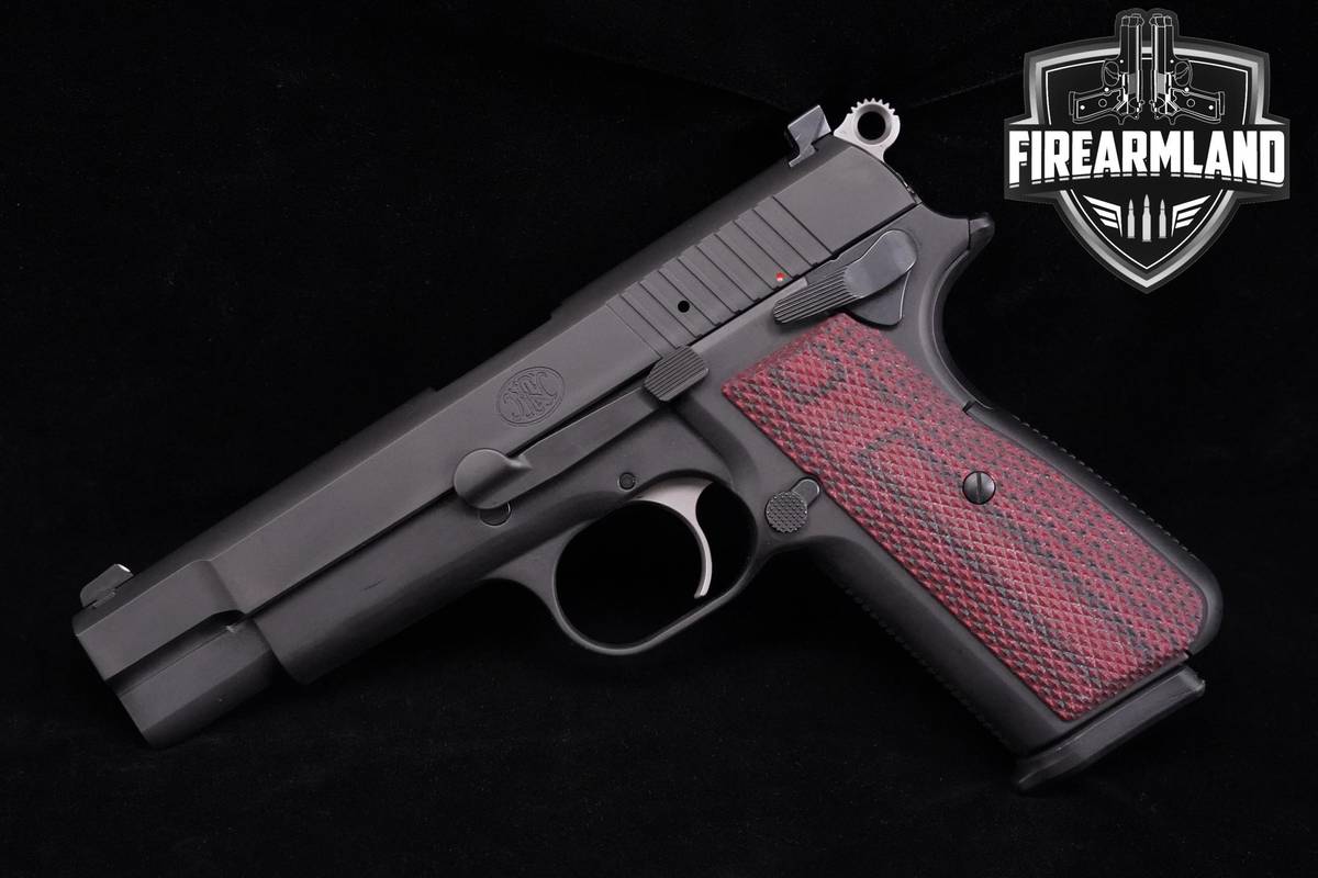 FN High Power 9mm 4.6 Matte Black PVD Hi-Power