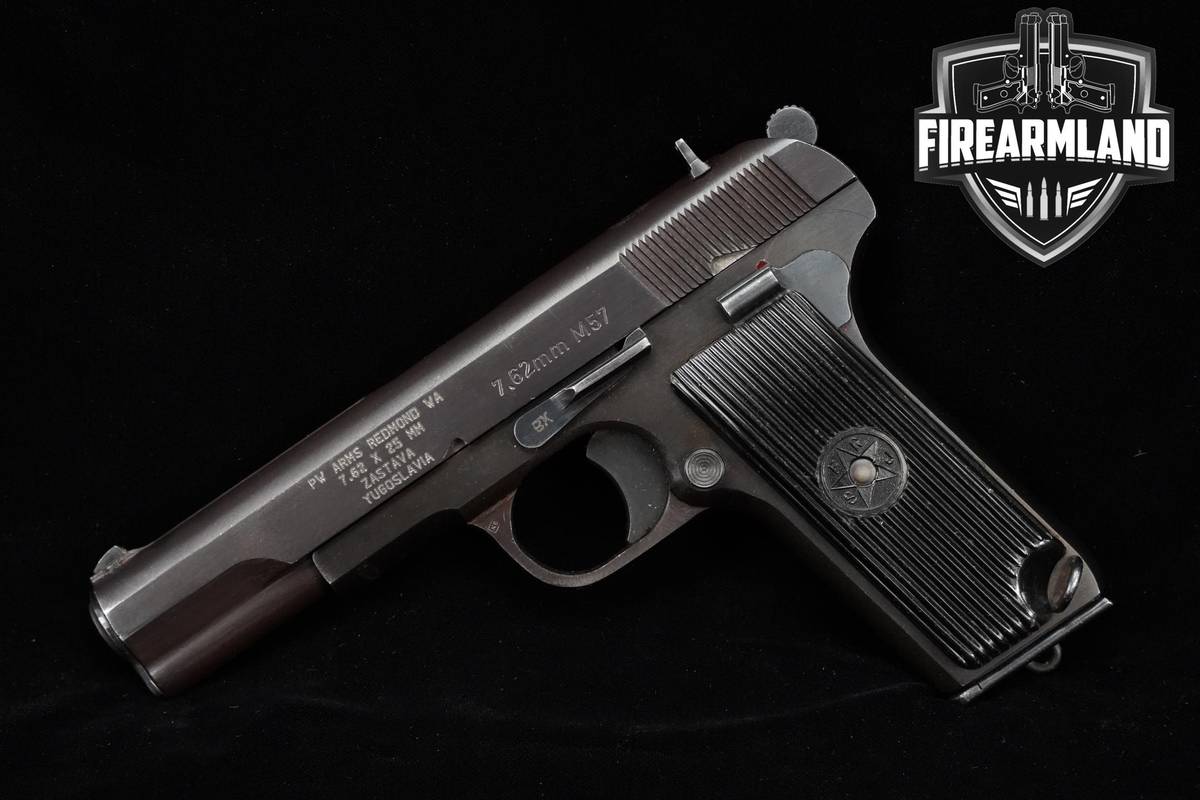 1970 Zastava Arms M57 7.62X25mm Tokarev 4.57 Blued Pistol +2 MAGS & HOLSTER