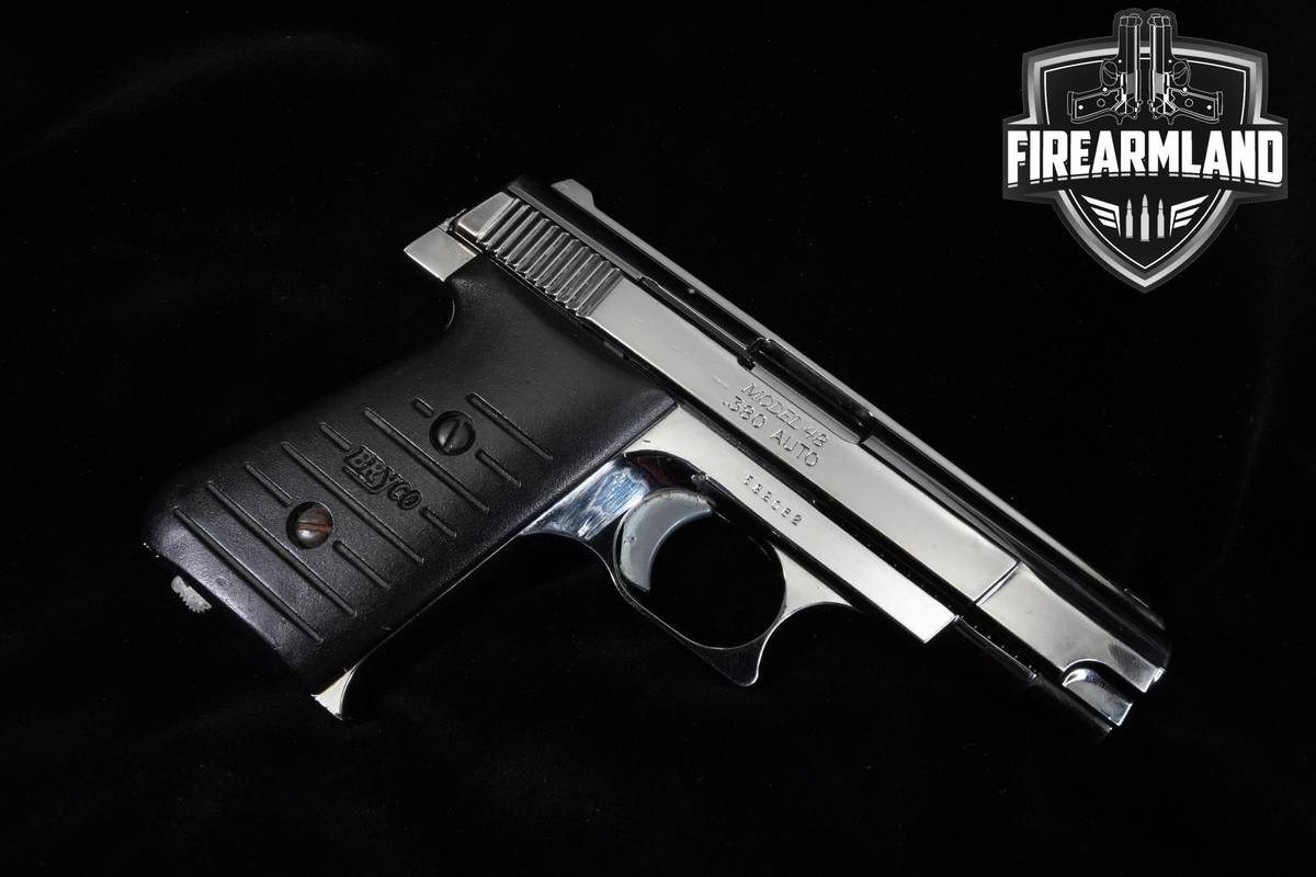 Jennings Firearms Model 48 380 ACP 4" Polished Nickel Jennings-Firearms 48