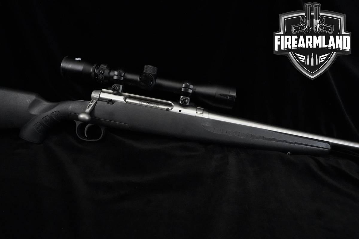 Savage Arms Axis XP 7mm-08 Rem 22" Stainless Steel Savage +ORIG BOX & OPTIC