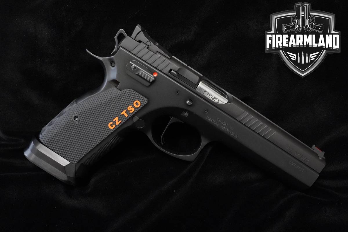 CZ CZ-75 Tactical Sports Orange 9mm 5.23" CZ-75 MATCH TSO 4MAGS & ORIG CASE