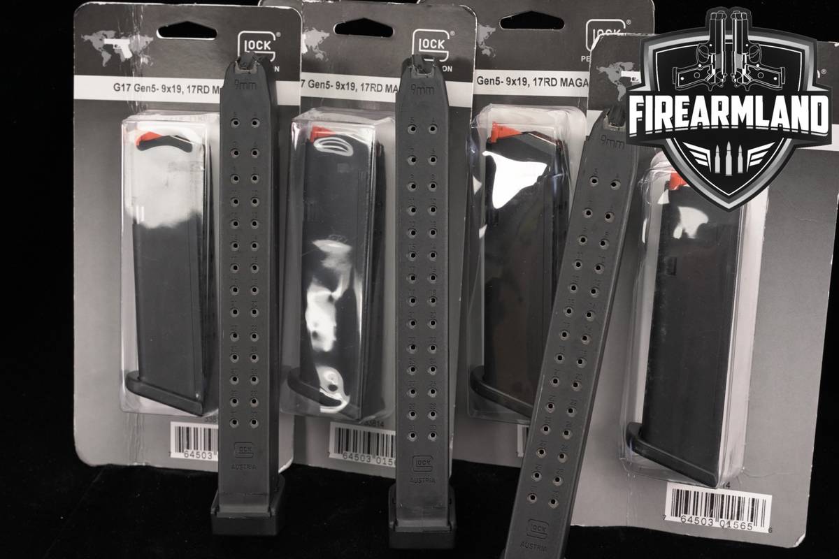 SEVEN (7) Glock 17 G17 17/33 Round Magazines 9mm Luger Mags