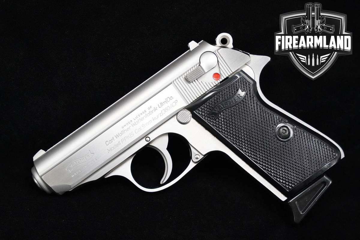 Walther PPK/S 380 ACP Stainless DA/SA Walther PPKS PPK-S +2 MAGS & HOLSTER