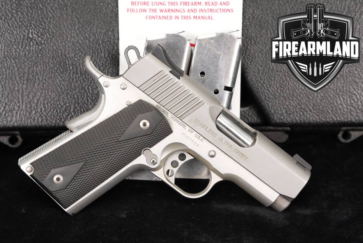 Kimber Stainless Ultra Carry pre-Series II 45 ACP 1911 +3 MAGS, ORIG BOX