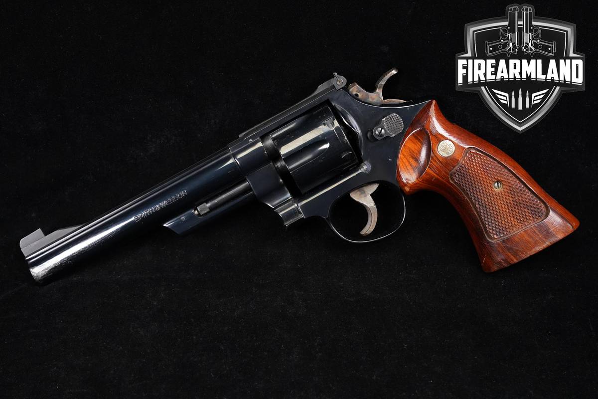 1970s Smith & Wesson Model 25-2 Target 45-ACP 6.5" Blued DA/SA