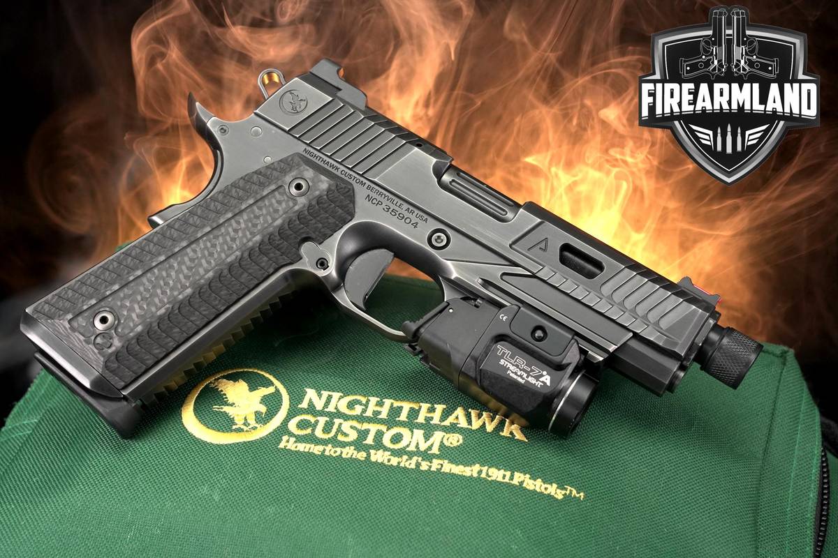Nighthawk Custom Agent 2 Commander 45 ACP 1911 5" Pistol +2MAGS & ORIG CASE