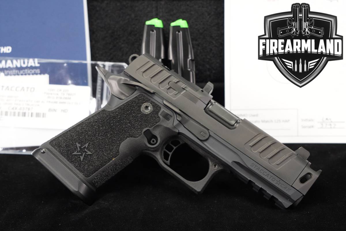 Staccato HD C4X 9mm 4" Optics-Ready STI COMP 1911 2011 +3 MAGS & ORIG CASE