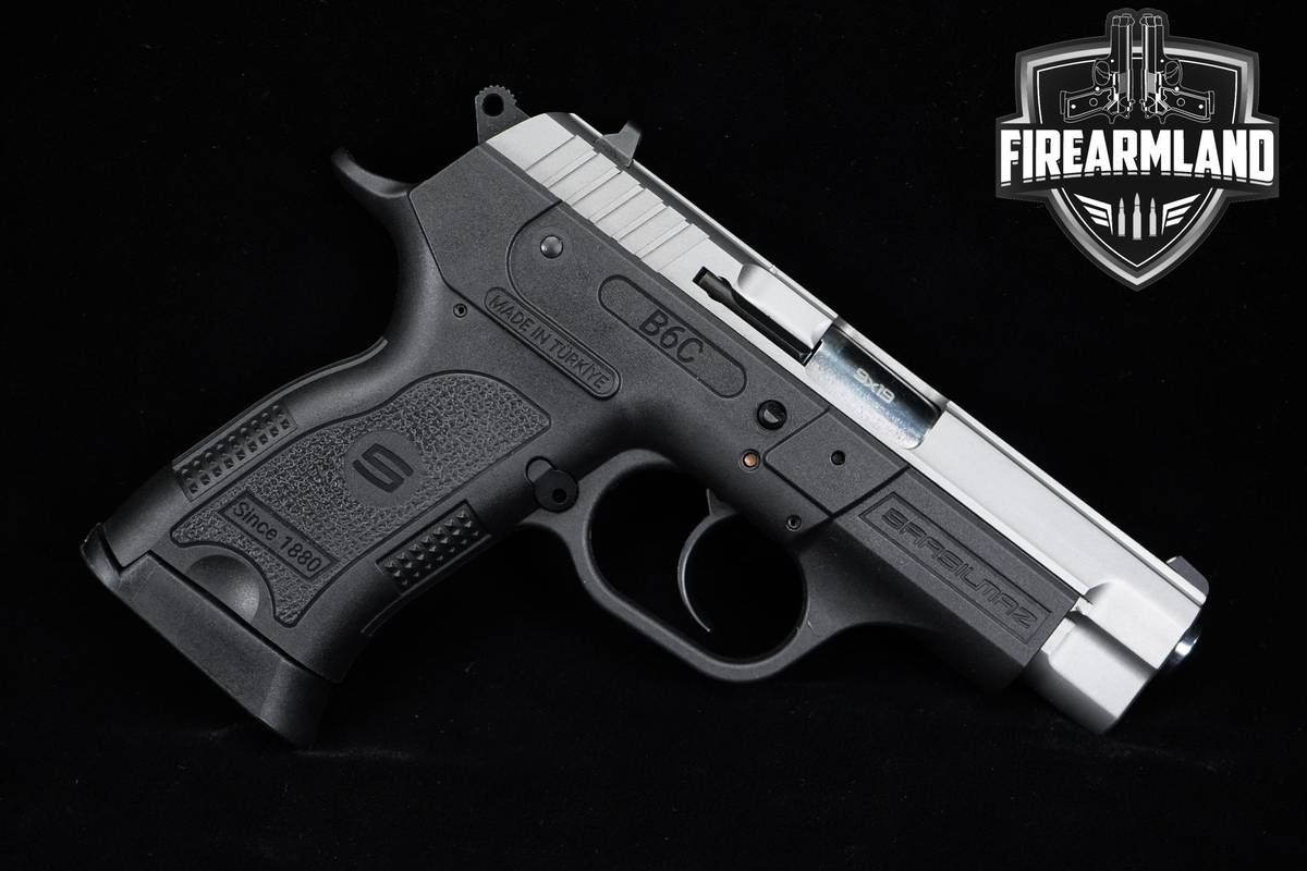 Sarsilmaz SAR B6 C Stainless 9mm 3.8" +2 MAGS & ORIG CASE