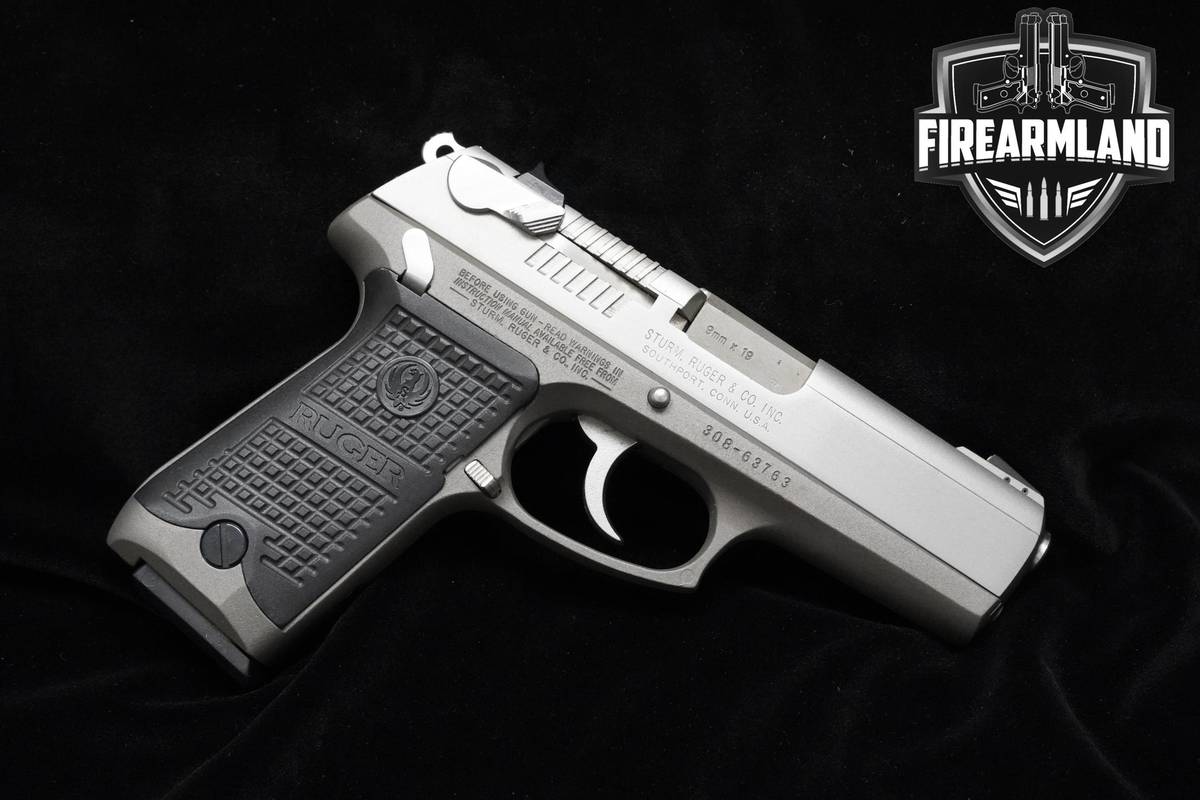 2000 Ruger P94DC 9mm Matte Stainless Ruger-P94DC P94-DC +2 MAGS & ORIG CASE