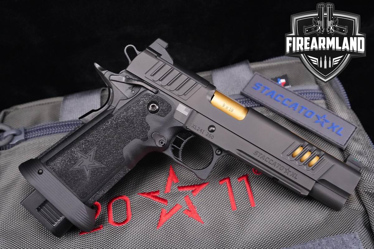 Staccato STI XL 2011 9mm 1911 5.4" Black DLC +3 MAGS & ORIG CASE