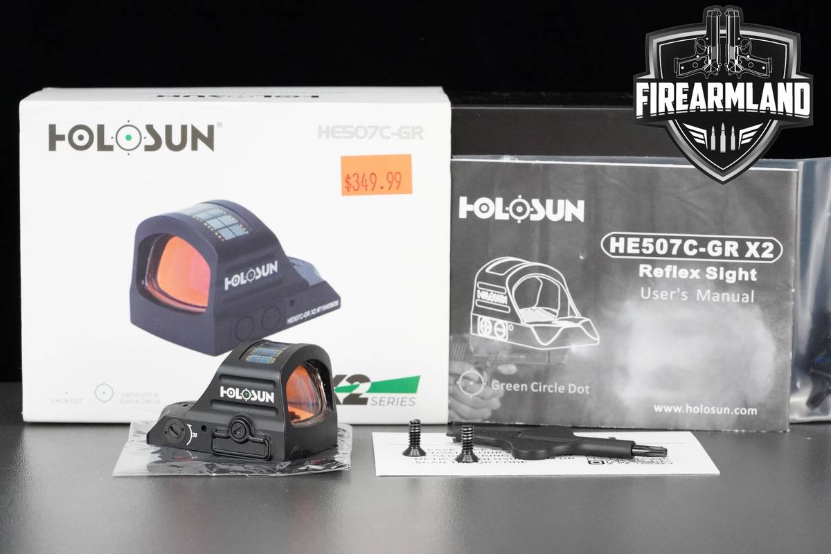 Holosun HE507C-GR X2 Green 2 MOA Dot & 32 MOA Circle Holosun-HE507C OPTIC
