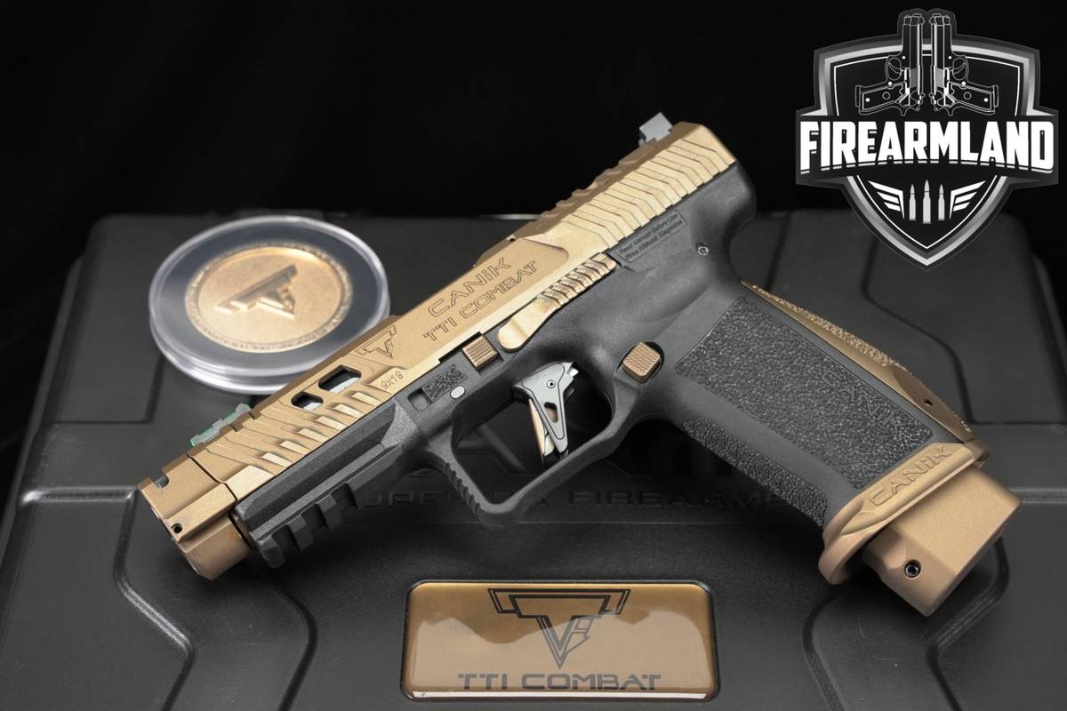 TARAN Tactical Canik TTI Combat 9mm 4.6" TTI Bronze +2 MAGS & ORIG CASE