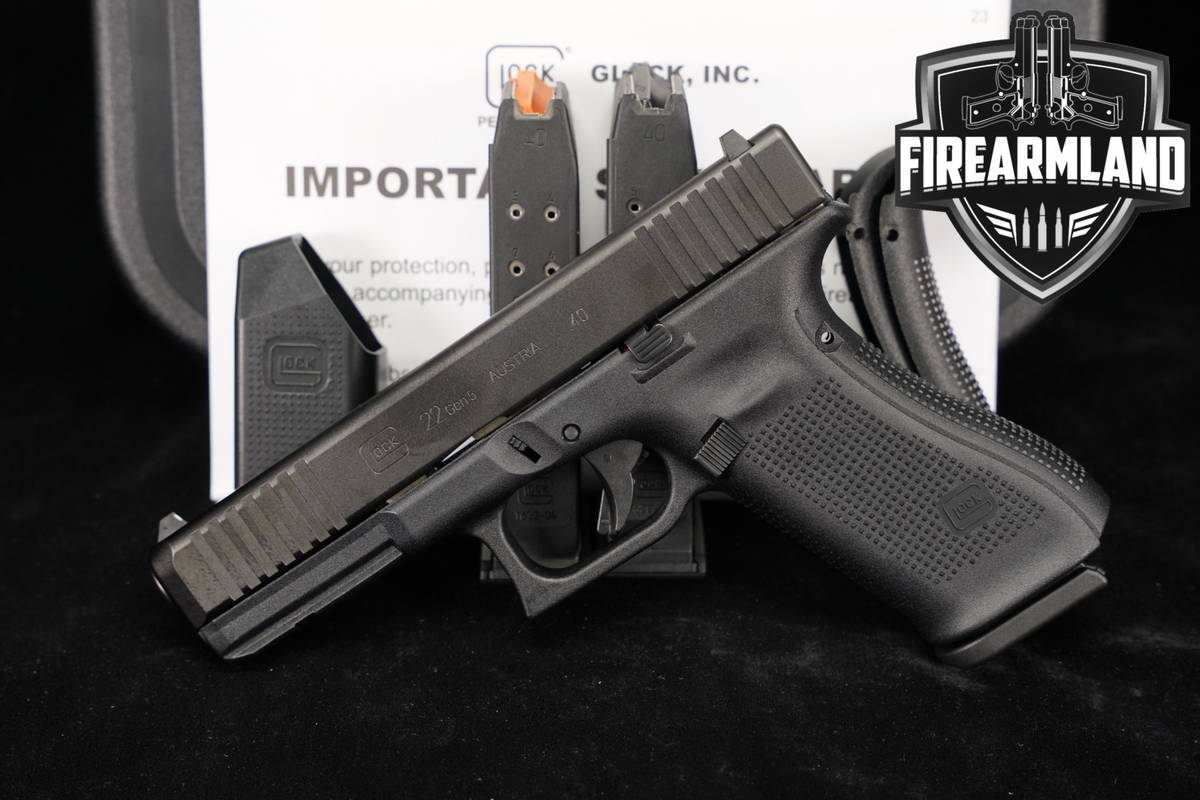 Glock 22 Gen5 G22 Gen 5 40 S&W 4.49 +2 MAGS & ORIG CASE