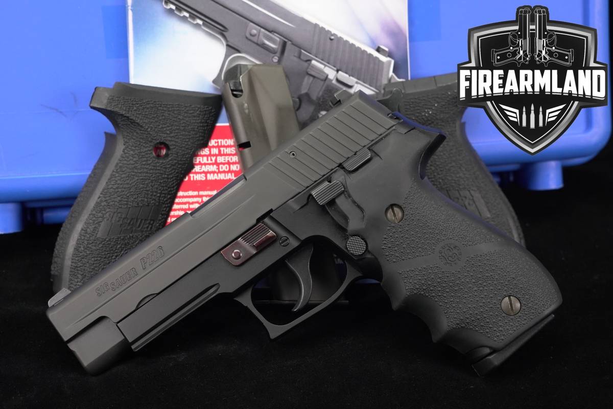 Sig Sauer P226R 9mm 4.4 P 226+ 2 MAGS, ORIG CASE, GRIPS