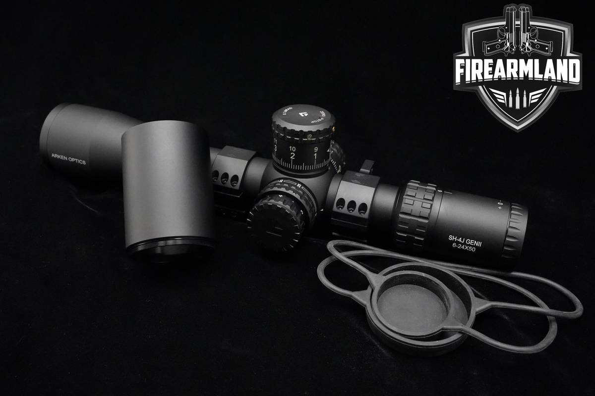 Arken Optics SH-4J GENII 6-24x50 FFP Illuminated VPR  Zero Stop Arken-SH-4J