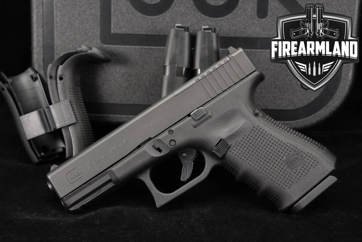 Glock 19 Gen4 MOS G19 Gen 4 9mm 4.02" +3 MAGS & ORIG CASE