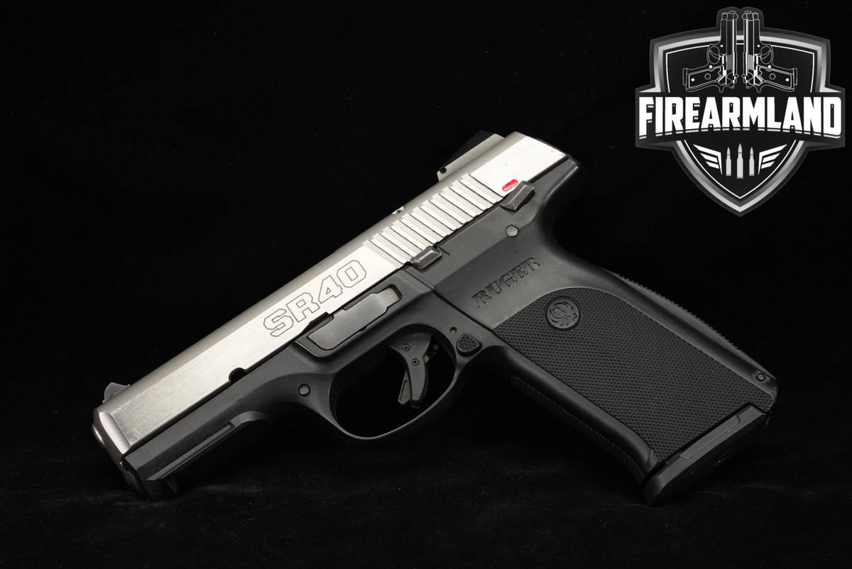 Ruger SR40 40 S&W 4.14" Two-Tone Stainless SR