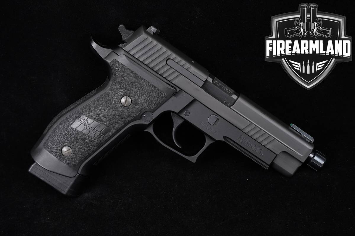 Sig Sauer P226 TACOPS 9mm 4.4" P-226 +4 MAGS, ORIG CASE & SILENCERCO BARREL