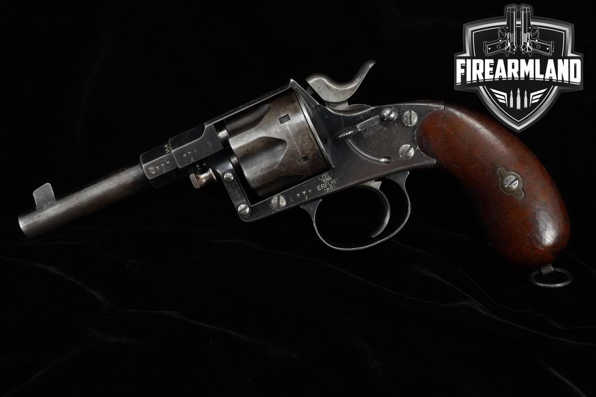 1894 Erfurt Model 1883 Reichsrevolver 10.6x25R 4.6" Blued Erfurt 1883 WW1