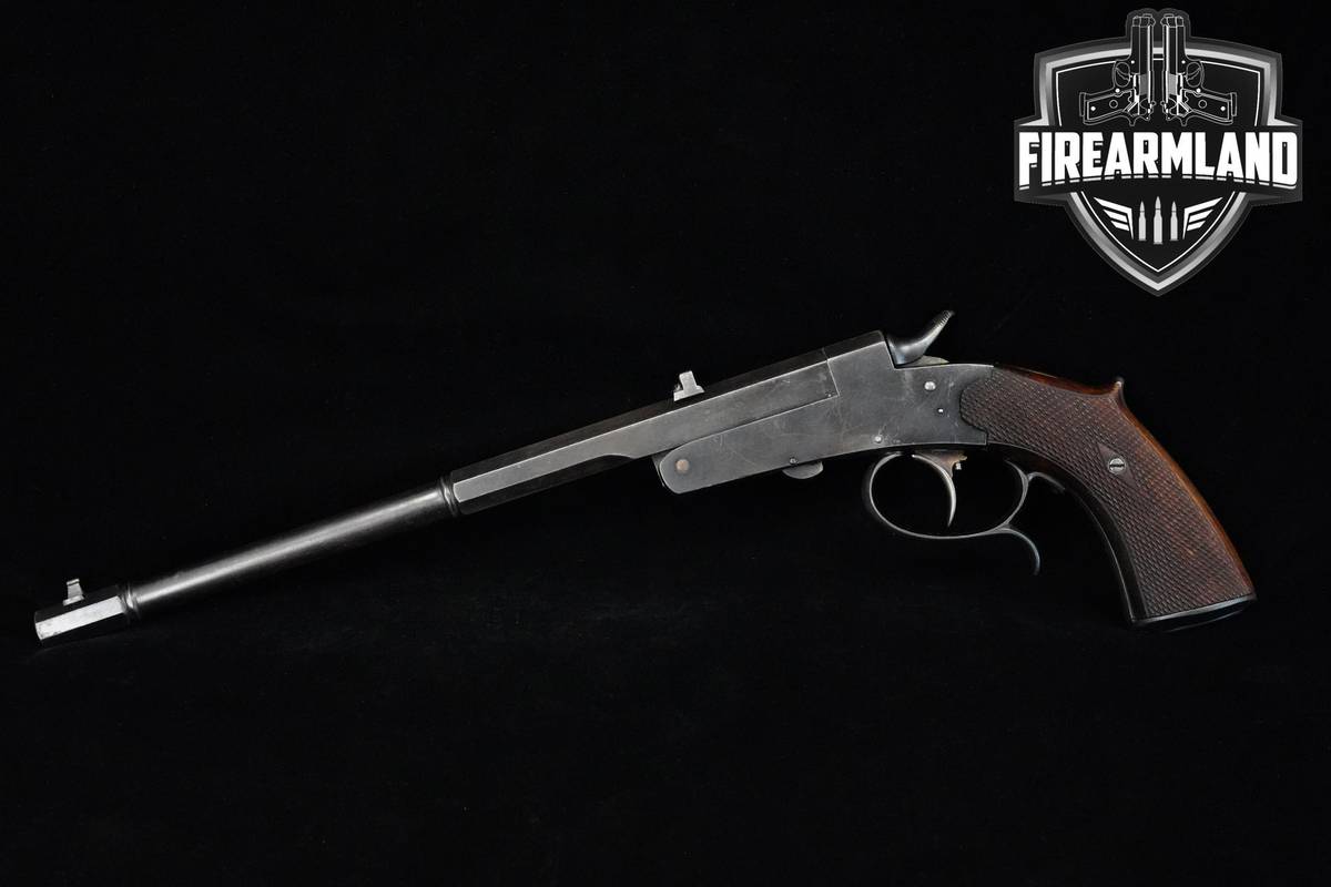 RARE 1800's Heinrich Barella Parlor Pistol 5.3mm 22-Short 10.88"