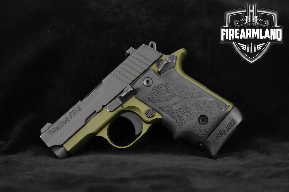 Sig Sauer P238 380 ACP Black/OD Green Sig-Sauer-P238 P238 +3 MAGS & HOLSTER